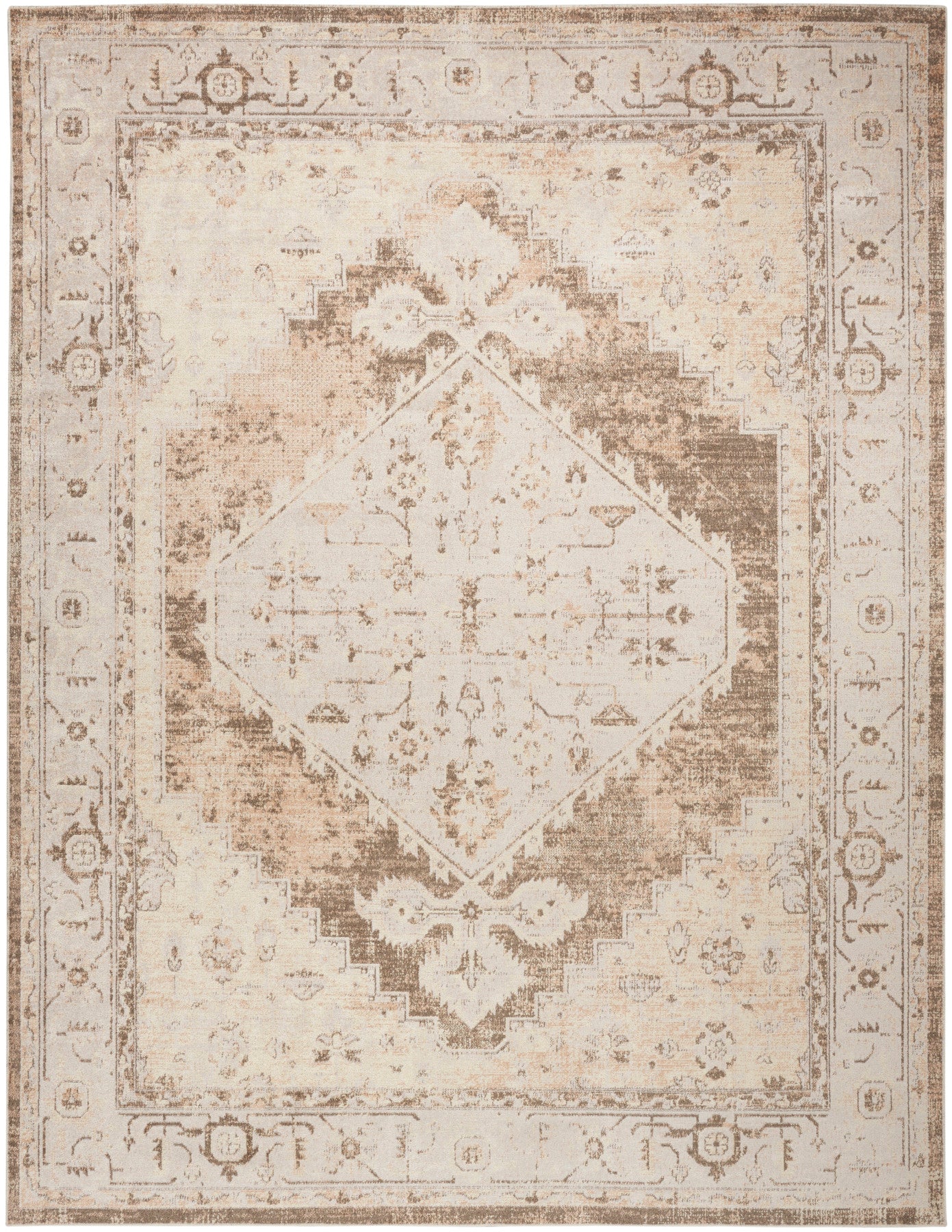 Nourison Astra Beige Pet Friendly Machine Washable Rug - Main