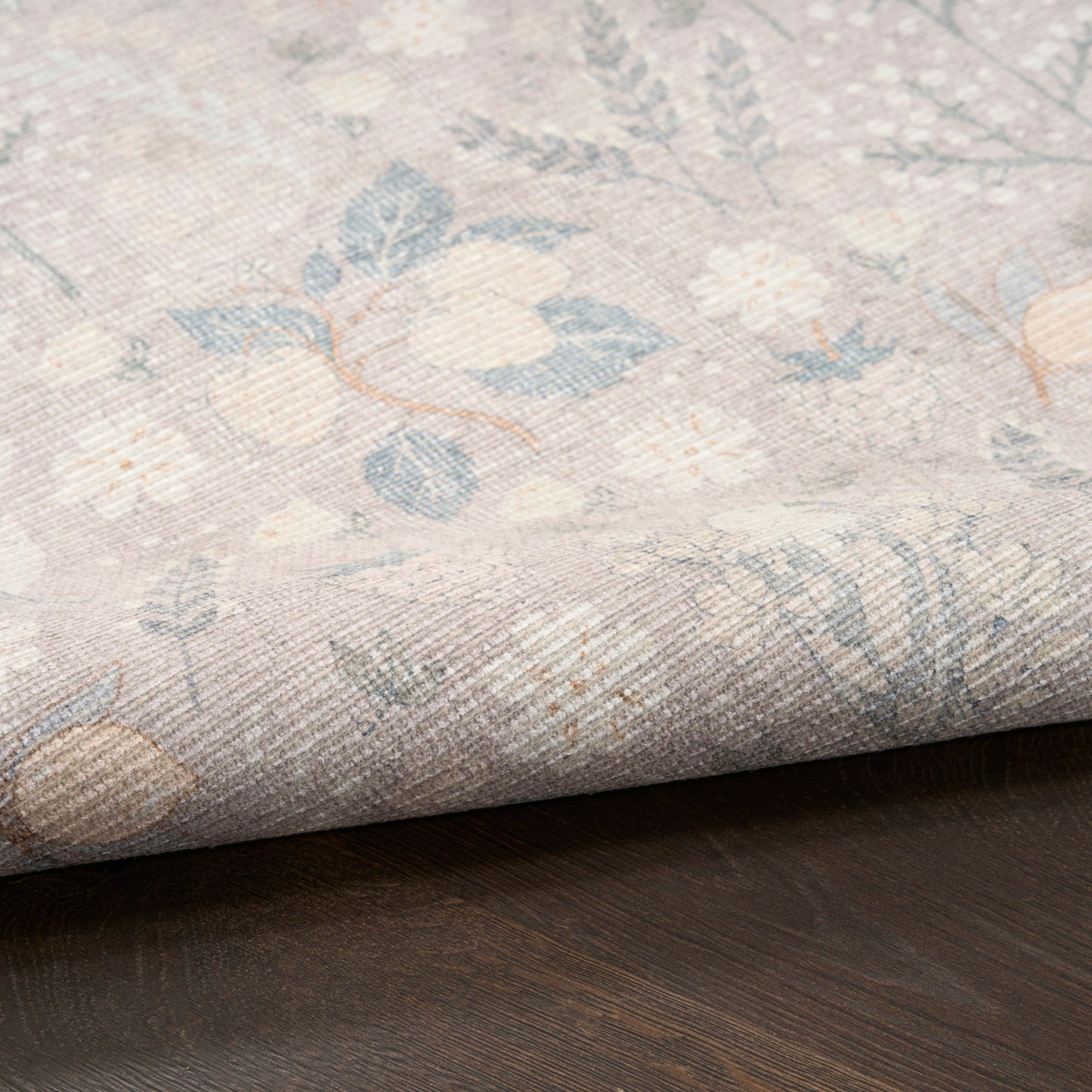 Nourison Botanical Grey & Multicolor Machine Washable Rug - Texture
