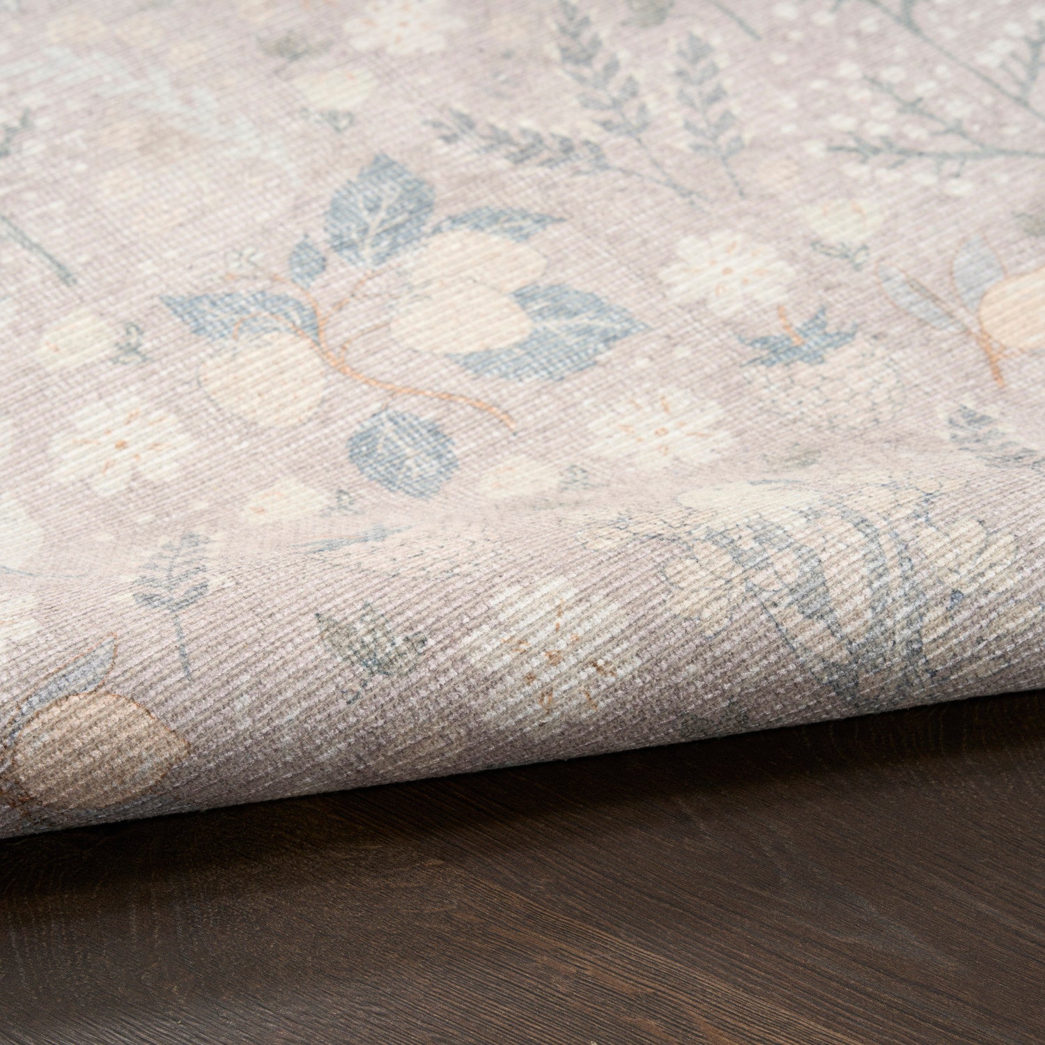 Nourison Botanical Grey & Multicolor Machine Washable Rug - Texture