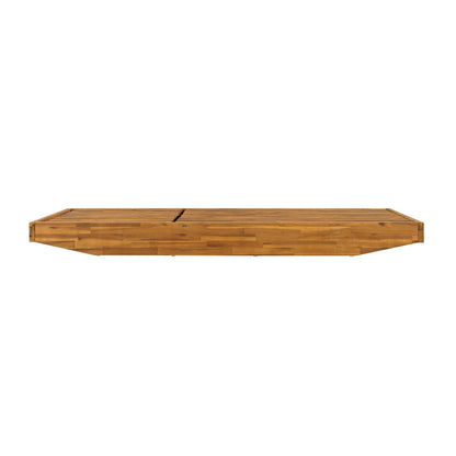 Acacia Wood Outdoor Chaise Lounge