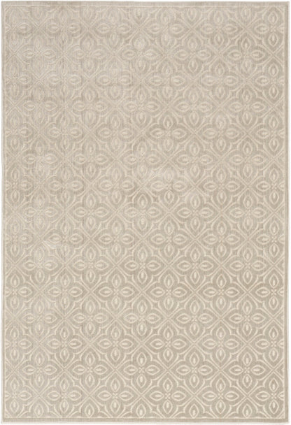 Nourison Charm Silver & Ivory Pet Friendly Machine Washable Rug - 5' x 7'