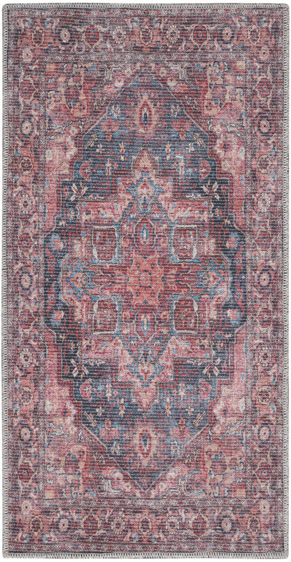 Nourison New Concept Multicolor Machine Washable Rug - 2' x 3'9"