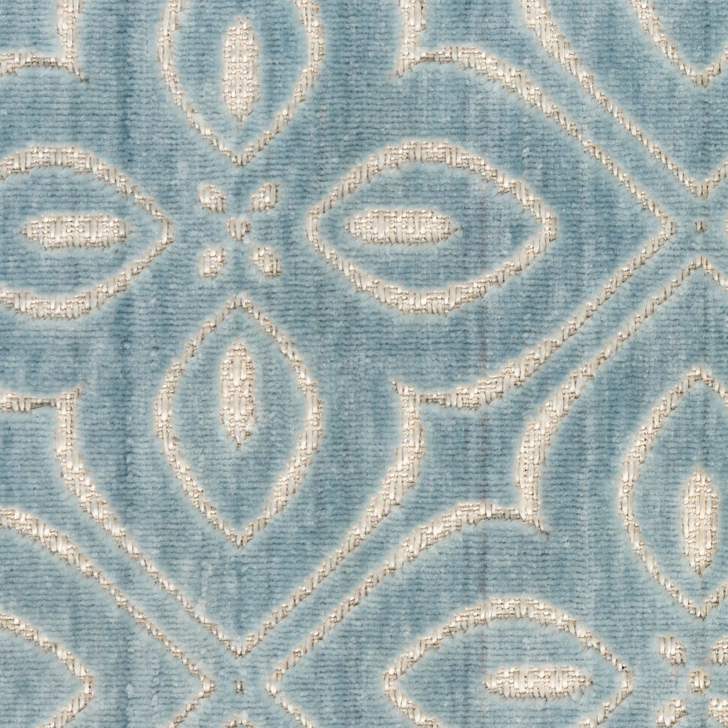 Nourison Charm Blue & Ivory Pet Friendly Machine Washable Rug - Swatch