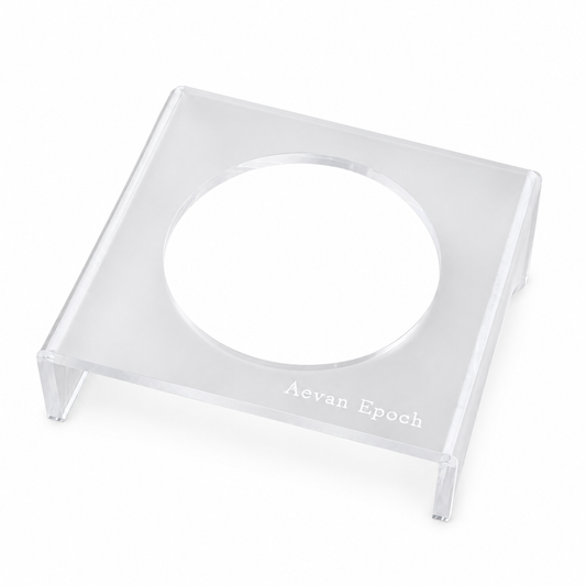 Aevan Epoch Frosted Acrylic Pet Bowl Stand