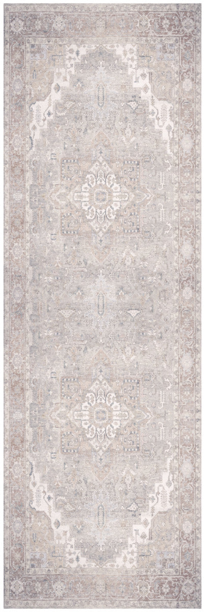 Nourison Vintage Light Blue Machine Washable Rug - 2' x 6'