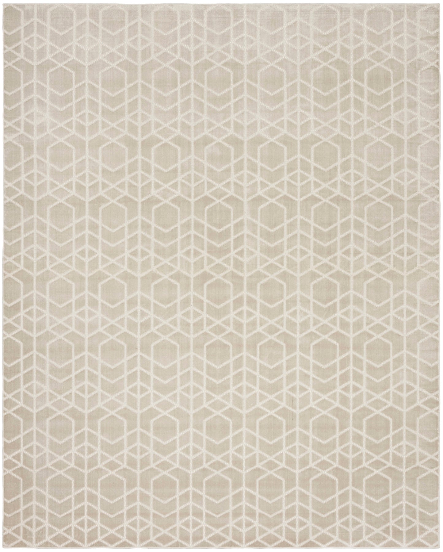 Nourison Charm Silver & Ivory Pet Friendly Machine Washable Rug - Main