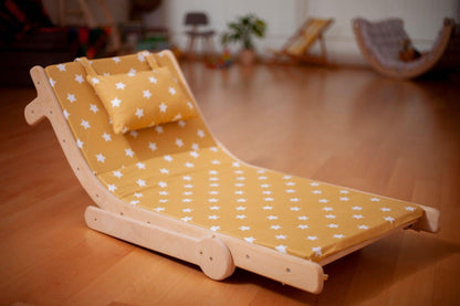 Adjustable Kids Lounge Chair w/ Comfy Pad