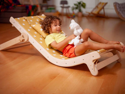 Adjustable Kids Lounge Chair w/ Comfy Pad