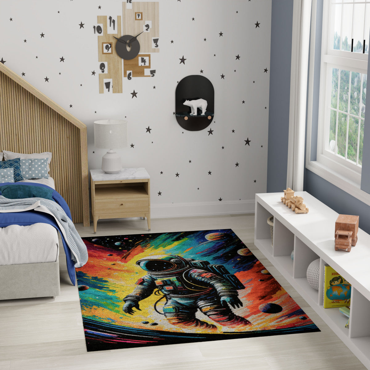 Nourison Imagination Multicolor Machine Washable Rug - Room Scene