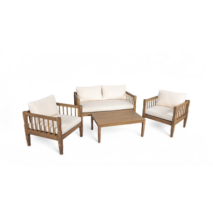 Terrace 4 Piece Acacia Wood Patio Set