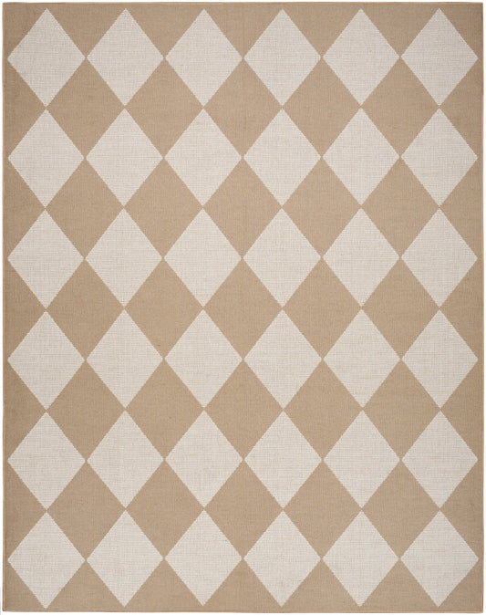 Nourison Modern Jute Natural & Ivory Machine Washable Rug - Main