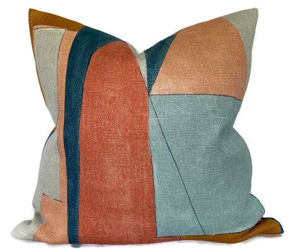 District Pillow in Apricot