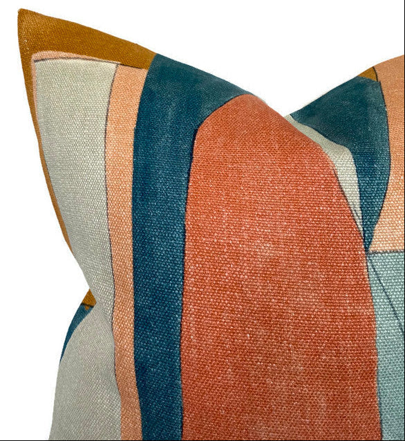 District Pillow in Apricot