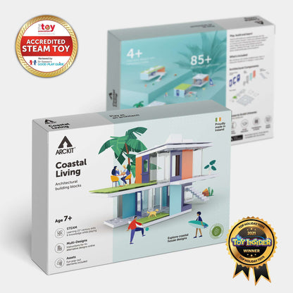Bundle kit with Arckit GO Eco and Coastal Living Architectural Model Kits