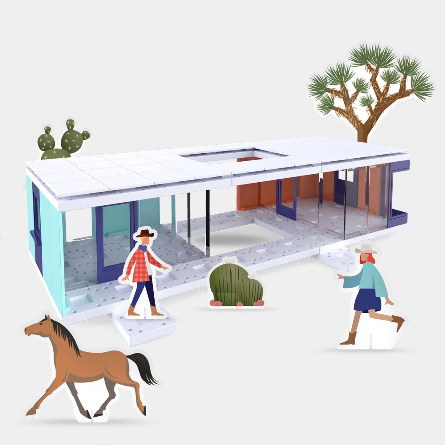 Bundle kit with Arckit GO Eco and Desert Living Architectural Model Kits