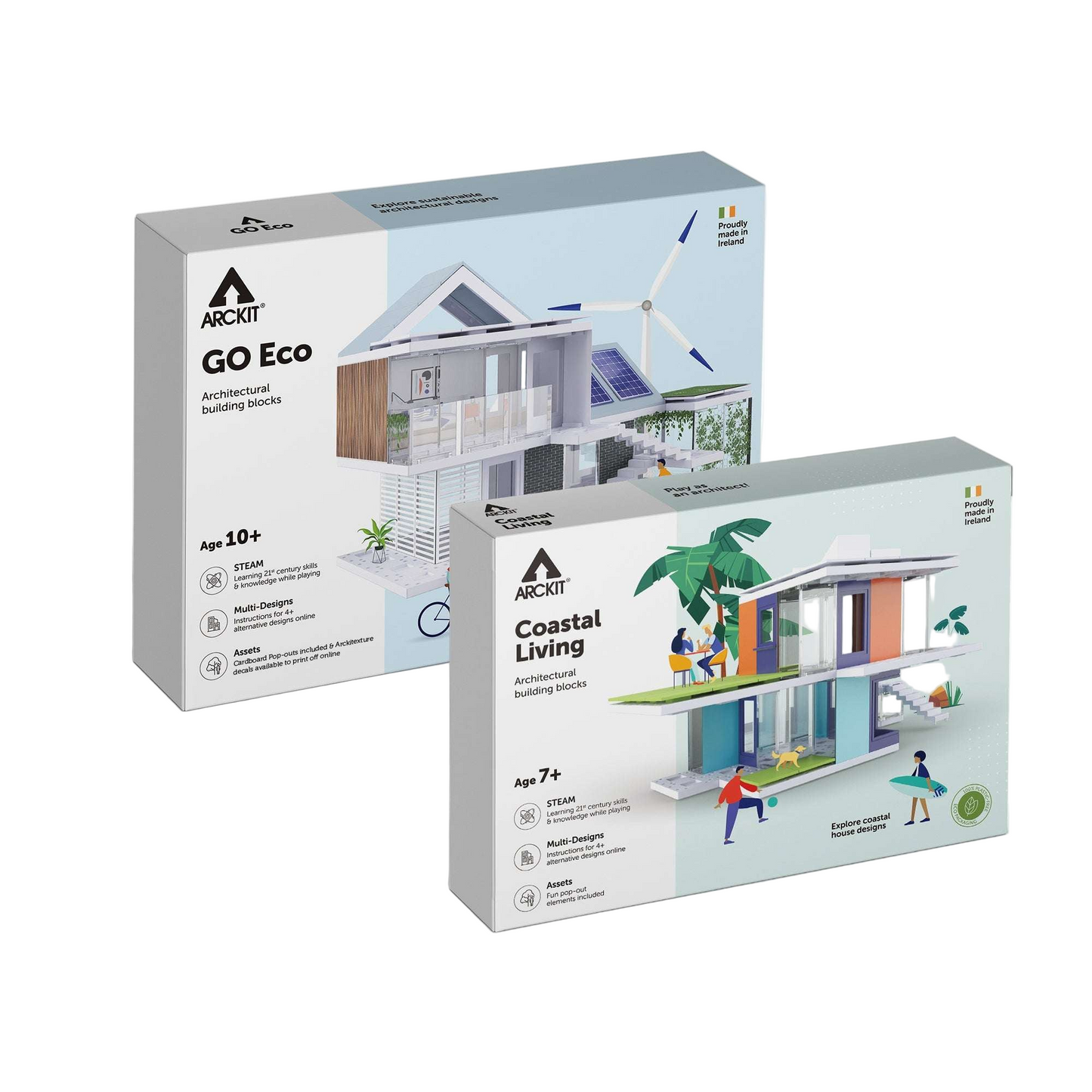 Bundle kit with Arckit GO Eco and Coastal Living Architectural Model Kits