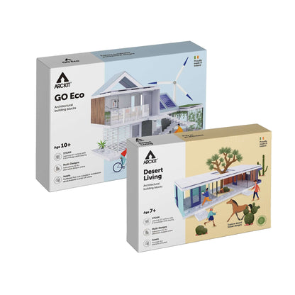 Bundle kit with Arckit GO Eco and Desert Living Architectural Model Kits
