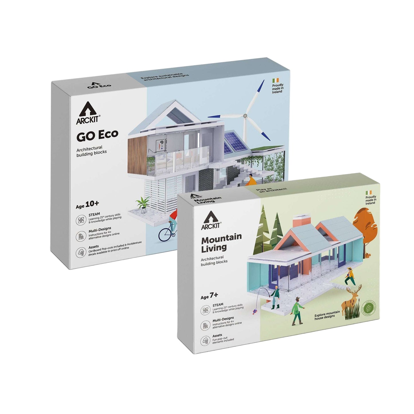 Bundle kit with Arckit GO Eco and Mountain Living Architectural Model Kits