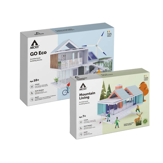 Bundle kit with Arckit GO Eco and Mountain Living Architectural Model Kits