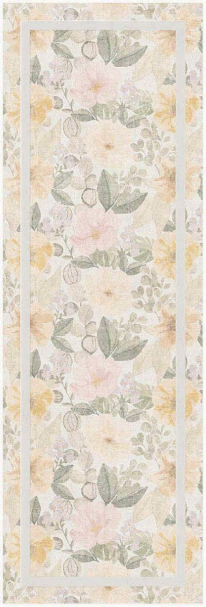 Nourison Botanical Ivory & Multicolor Machine Washable Rug - 2' x 6'
