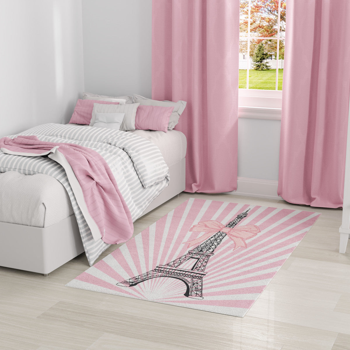 Nourison Imagination Pink Machine Washable Rug - Room Scene