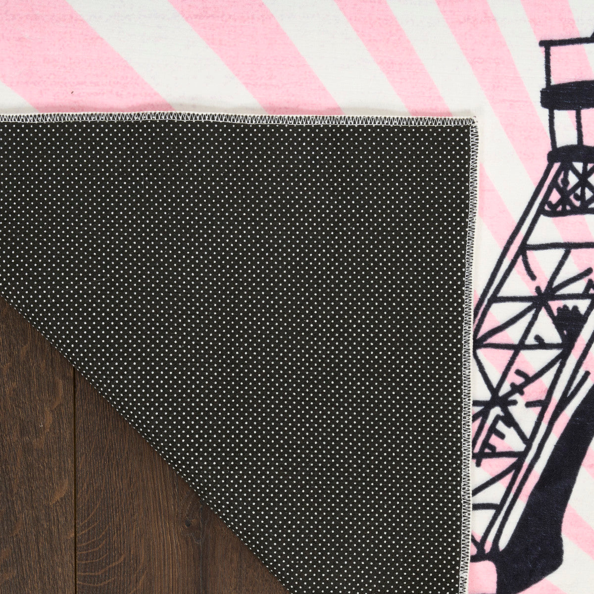 Nourison Imagination Pink Machine Washable Rug - Corner