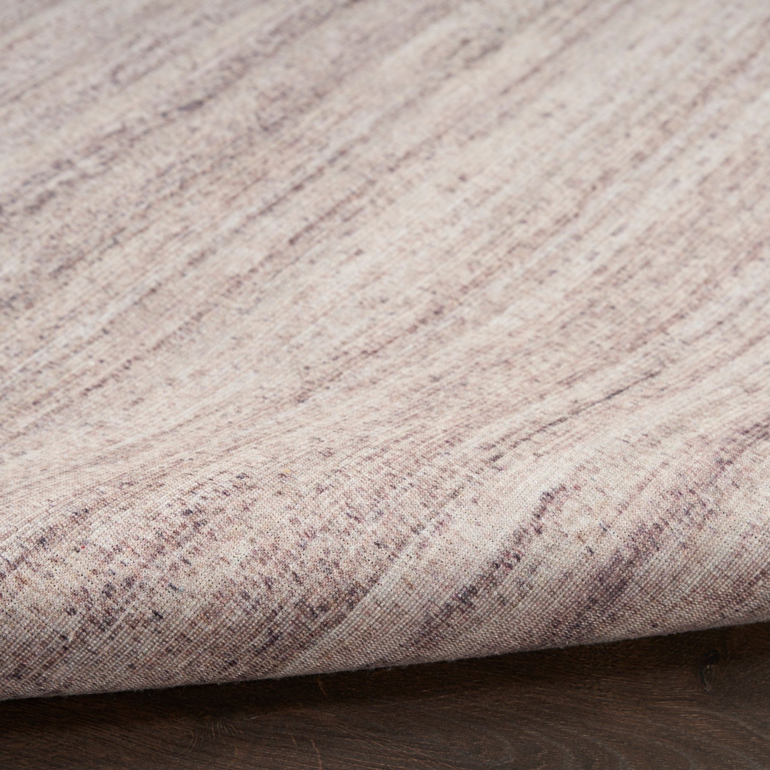 Nourison Essentials Loom Woven Ivory & Mocha Machine Washable Rug - Texture