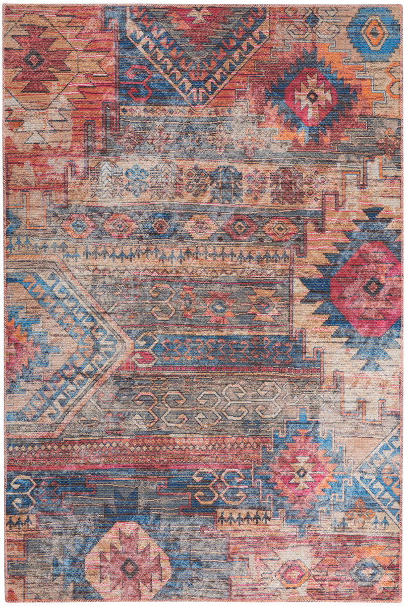 Nourison New Concept Multicolor Machine Washable Rug - 5'3" x 7'3"