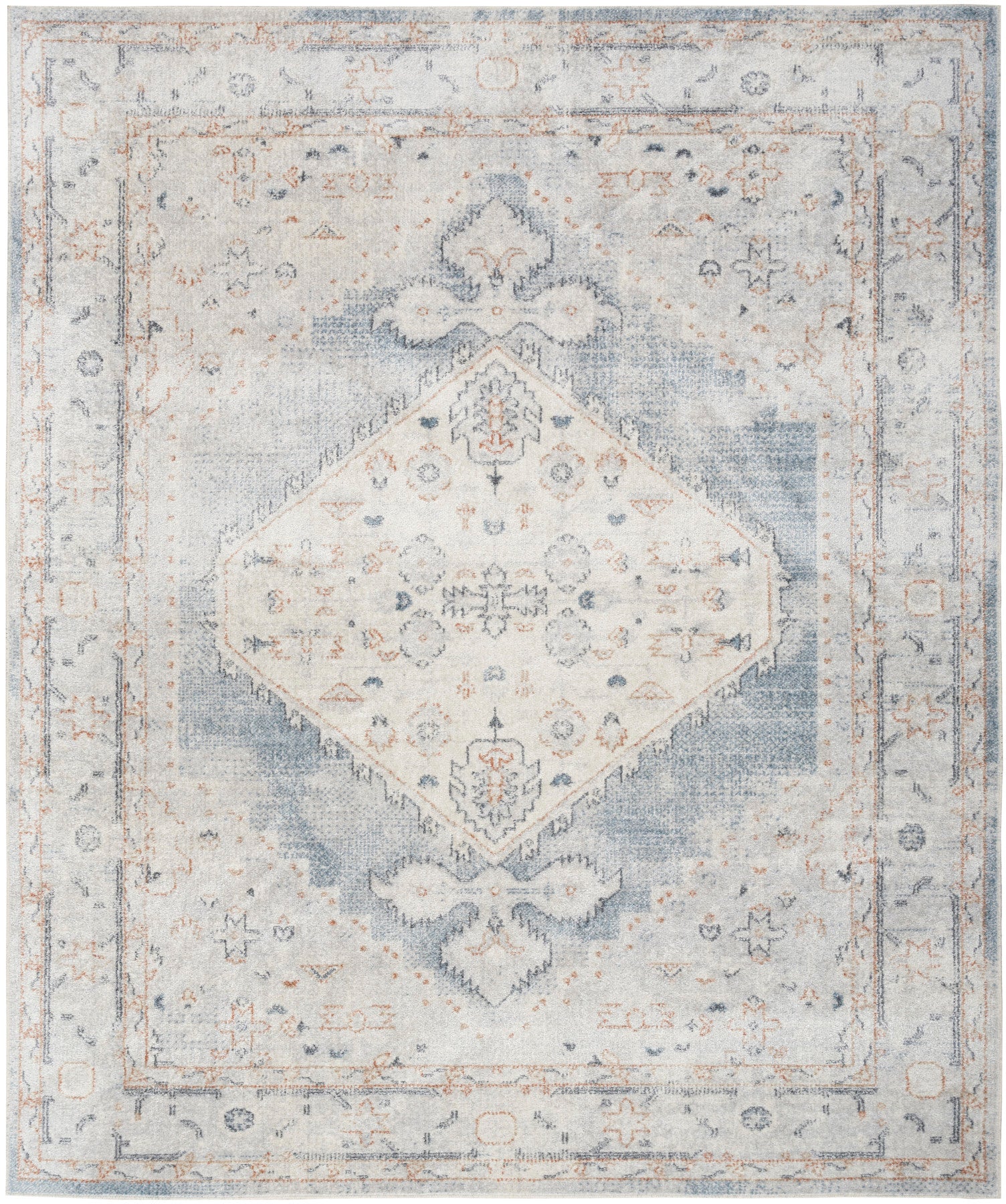 Nourison Astra Light Blue Pet Friendly Machine Washable Rug - Main