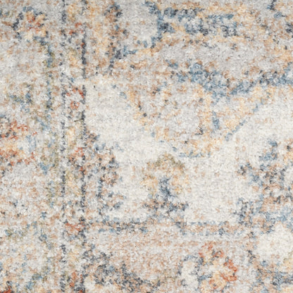 Nourison Astra Grey & Multicolor Pet Friendly Machine Washable Rug - Swatch