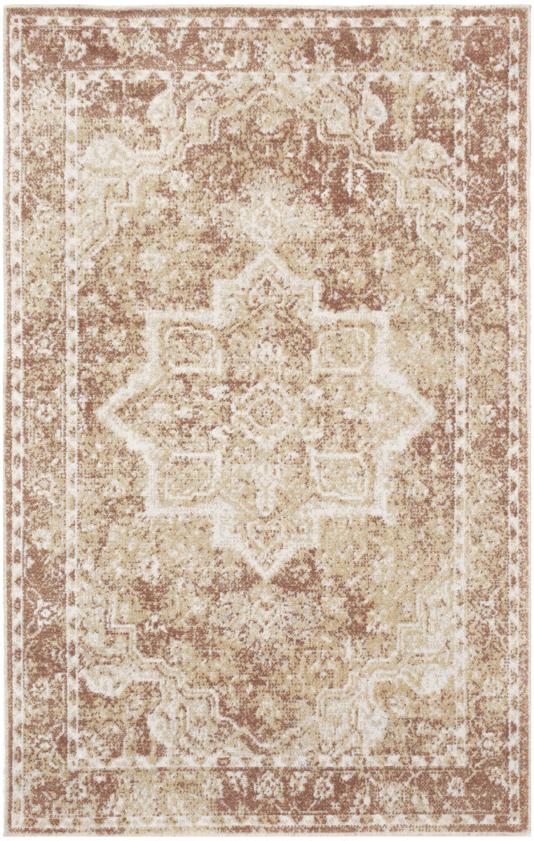 Nourison Astra Rust Pet Friendly Machine Washable Rug - 2' x 3'