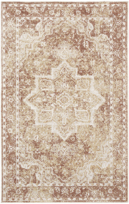 Nourison Astra Rust Pet Friendly Machine Washable Rug - 2' x 3'