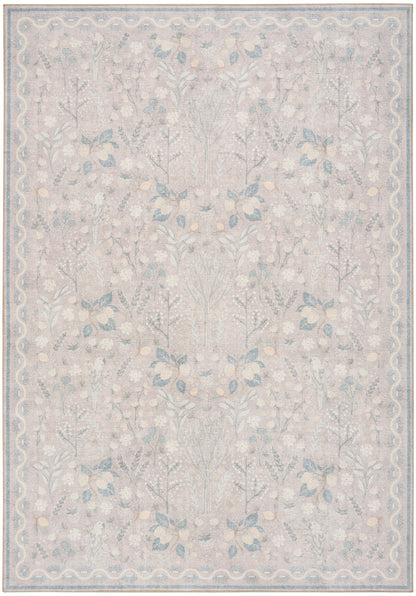 Nourison Botanical Grey & Multicolor Machine Washable Rug - 5' x 7'