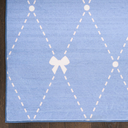 Nourison Imagination Blue Machine Washable Rug - Corner