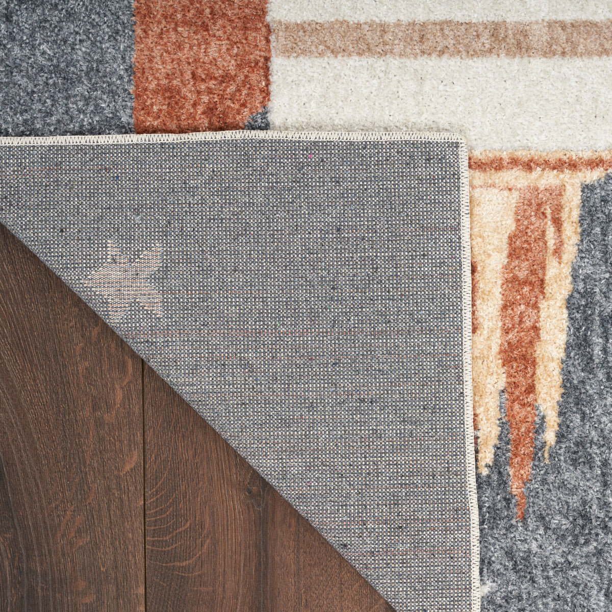 Nourison Astra Sky Blue Pet Friendly Machine Washable Rug - Corner