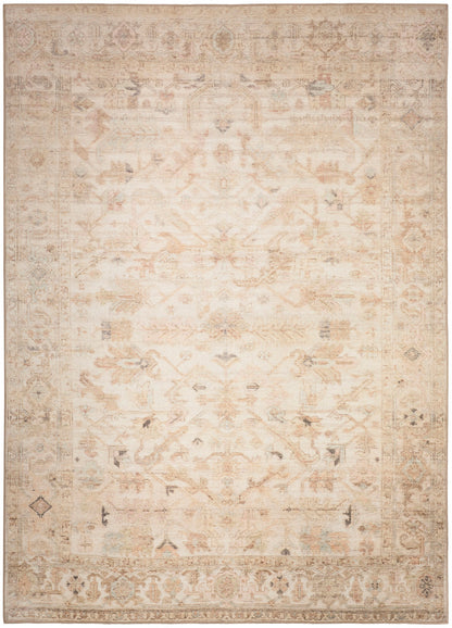Nourison Vintage Beige Machine Washable Rug - 5'3" x 7'3"