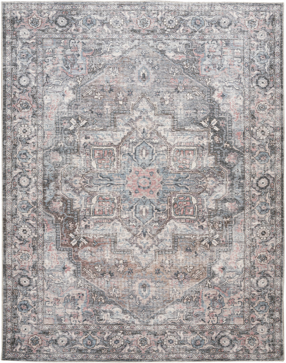 Nourison New Concept Grey Machine Washable Rug - 9'2" x 12'
