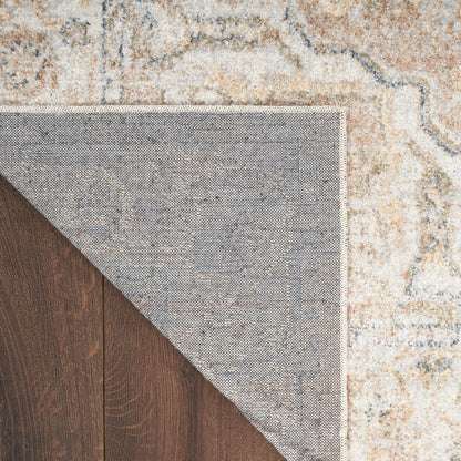 Nourison Astra Beige Pet Friendly Machine Washable Rug - Corner
