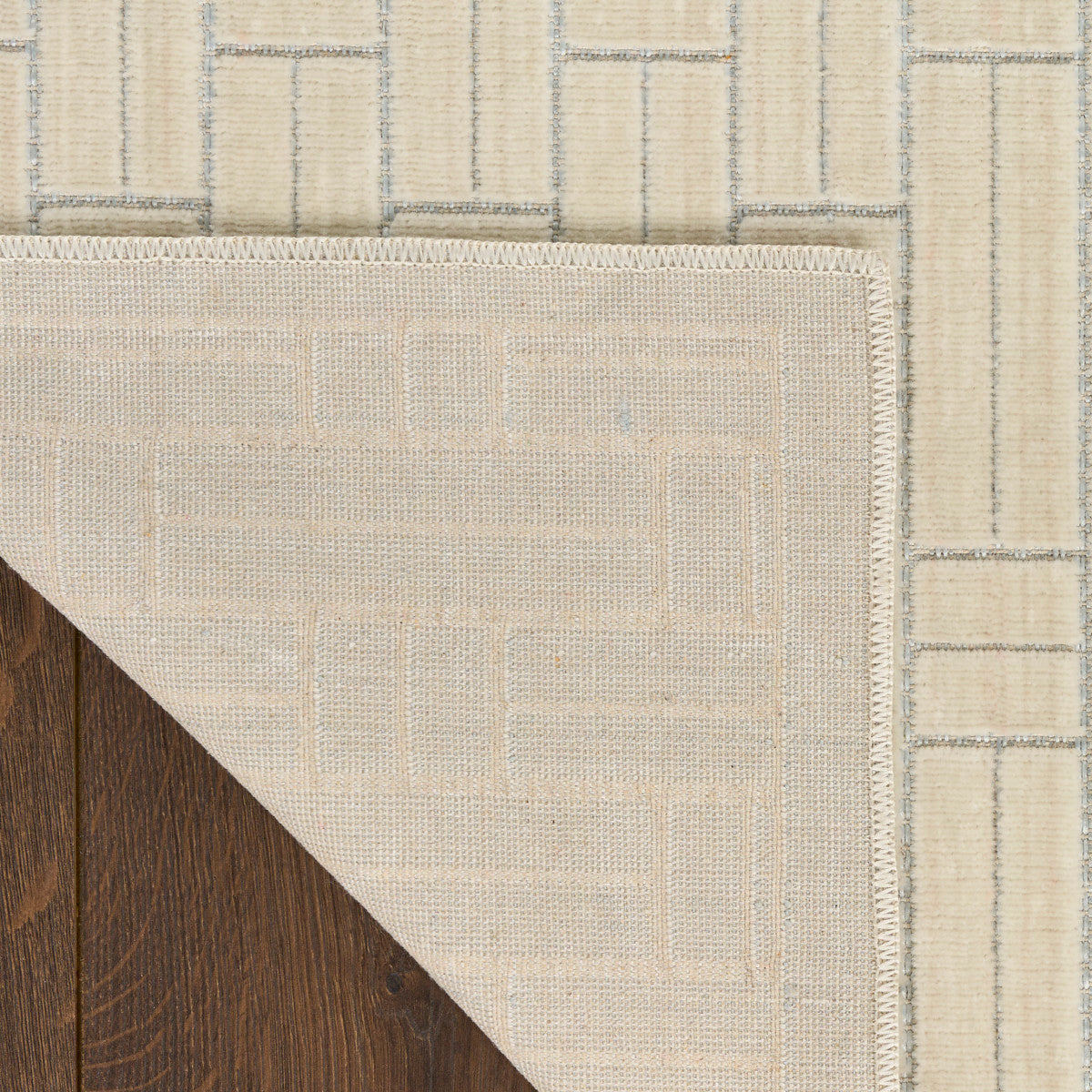 Nourison Charm Ivory Pet Friendly Machine Washable Rug - Corner