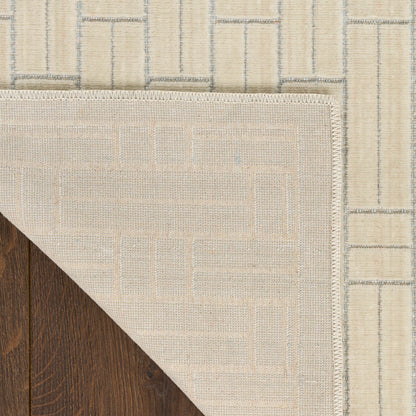 Nourison Charm Ivory Pet Friendly Machine Washable Rug - Corner