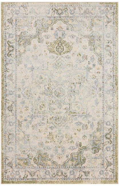 Nourison Astra Blue & Green Pet Friendly Machine Washable Rug - 2'2" x 4'