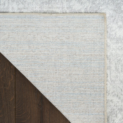 Nourison Astra Grey Pet Friendly Machine Washable Rug - Corner
