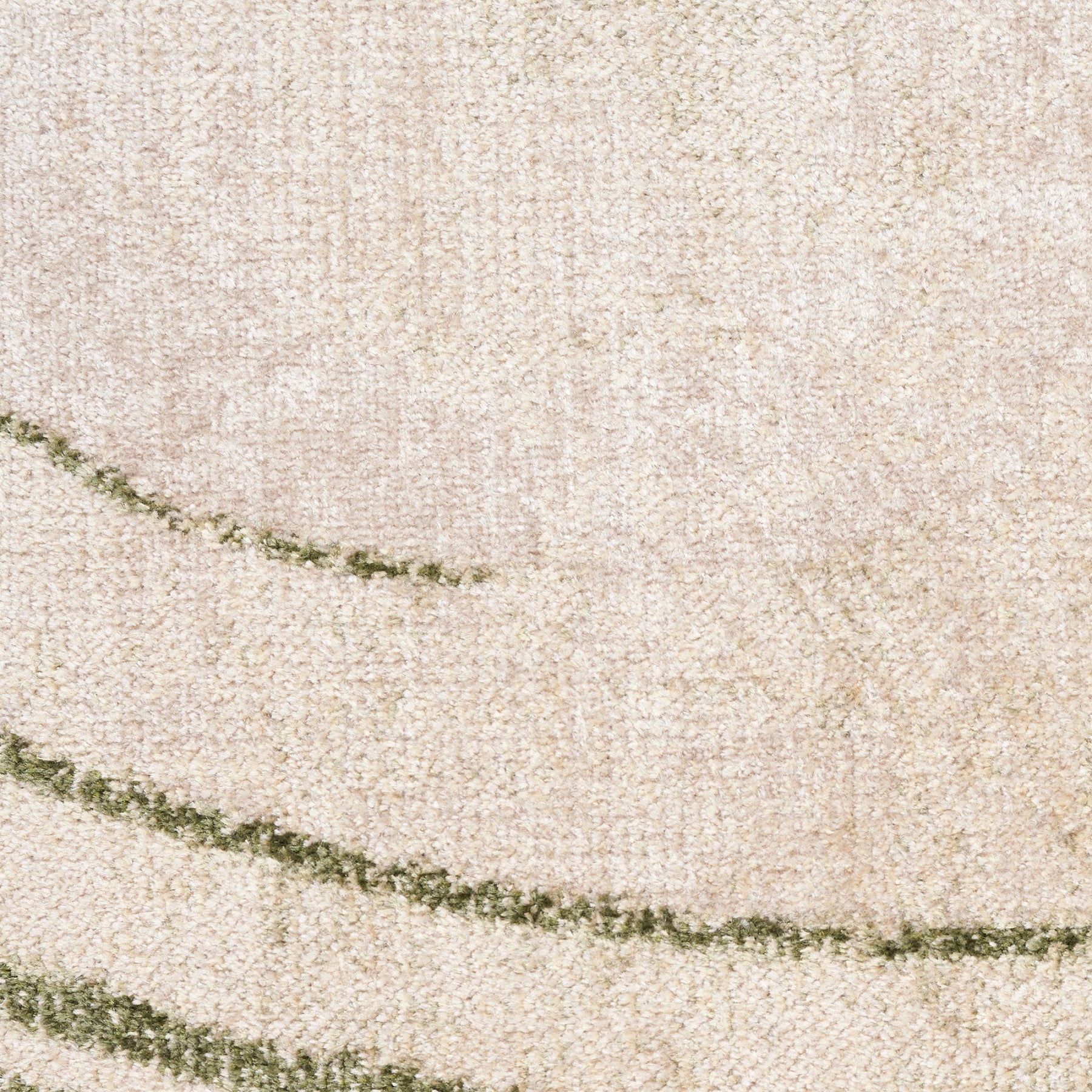Nourison Astra Beige & Green Pet Friendly Machine Washable Rug - Swatch