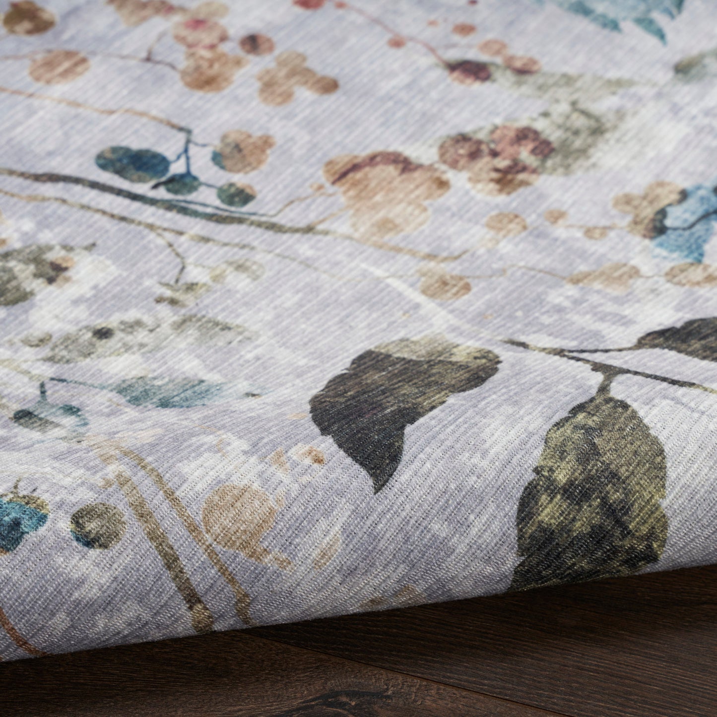 Nourison Grey & Multicolor Machine Washable Rug - Texture