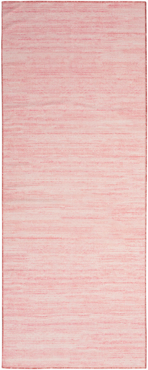 Nourison Essentials Loom Woven Pink Machine Washable Rug - 2'2" x 8'