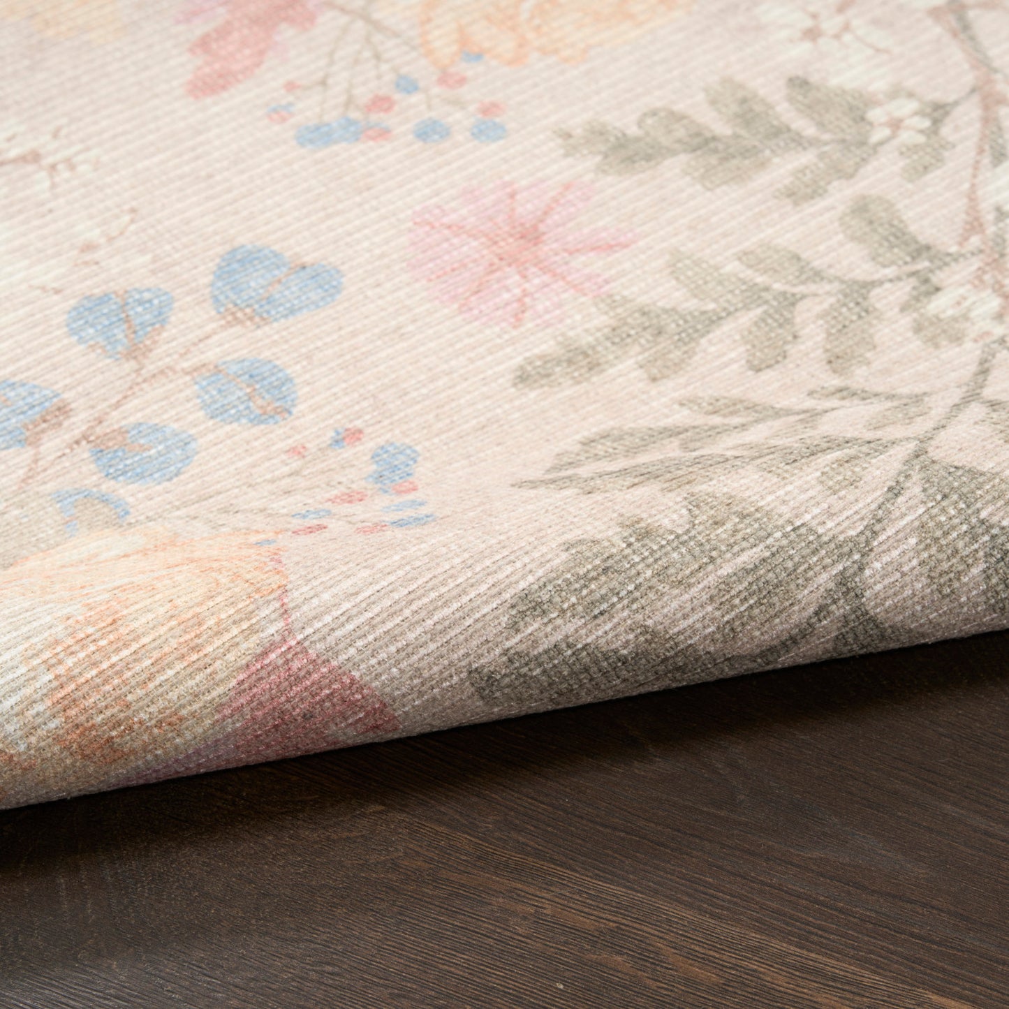 Nourison Botanical Beige & Multicolor Machine Washable Rug - Texture