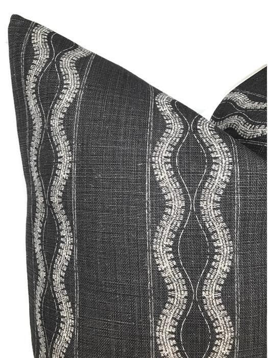 Zanzibar Pillow in Charcoal