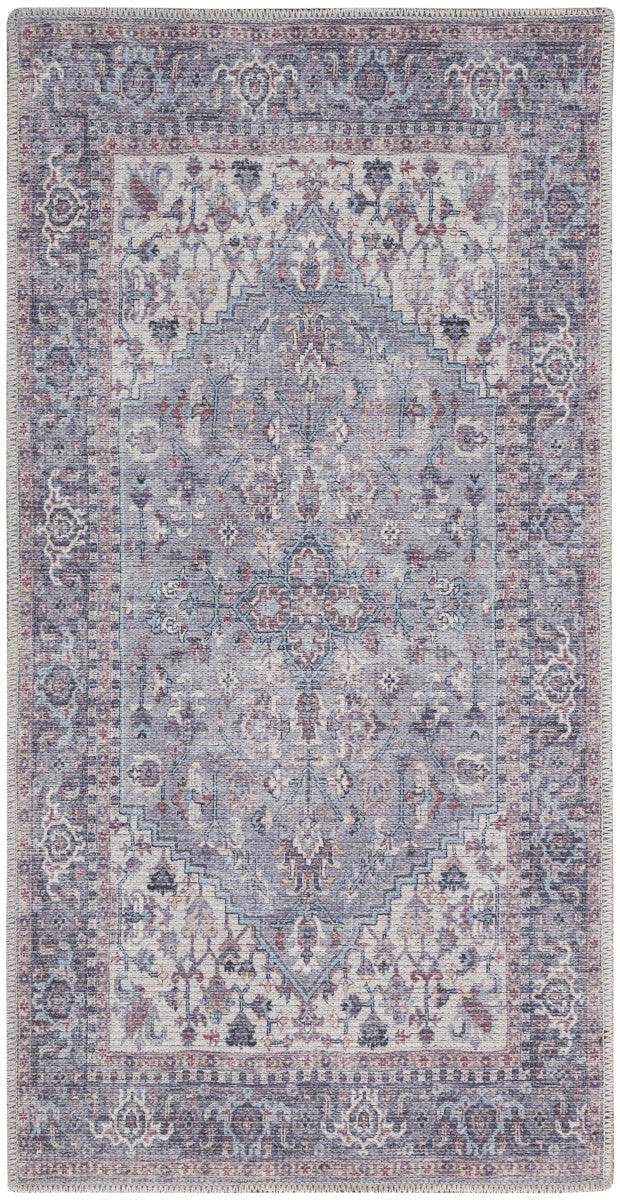 Nourison New Concept Grey Machine Washable Rug - 2' x 3'9"