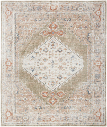 Nourison Astra Sage & Multicolor Pet Friendly Machine Washable Rug - Main