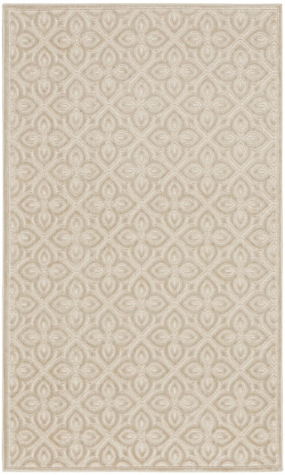 Nourison Charm Silver & Ivory Pet Friendly Machine Washable Rug - 2' x 3'